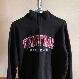 CHAMPION COLLEGE HALF ZIP SWEATER